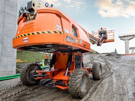 jlg man lift skid steer|jlg 670sj lift.